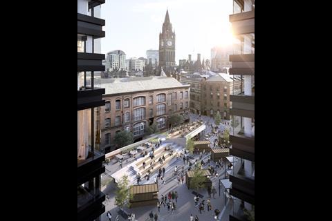 Make and Gary Neville's St Michael's scheme - St Michael's Square links through to Manchester town hall